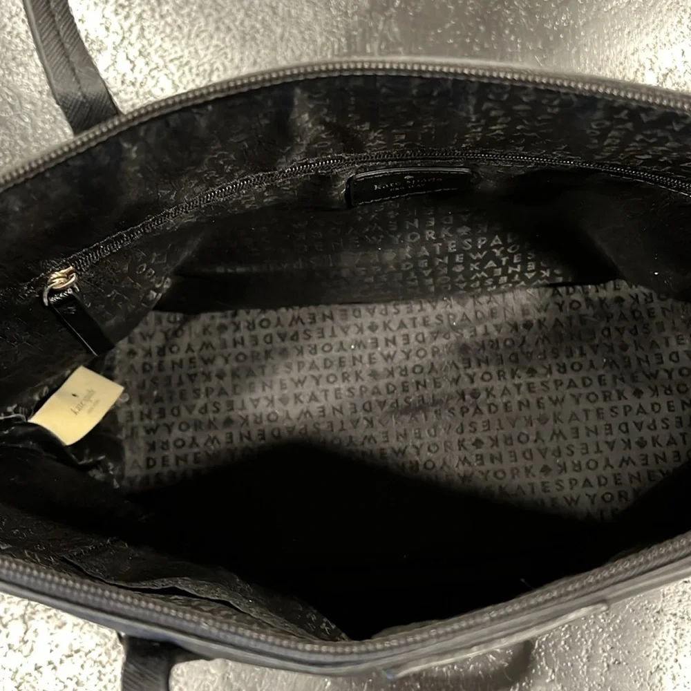 Kate Spade New York Haven Lane Glitter Dots Black Tote Bag